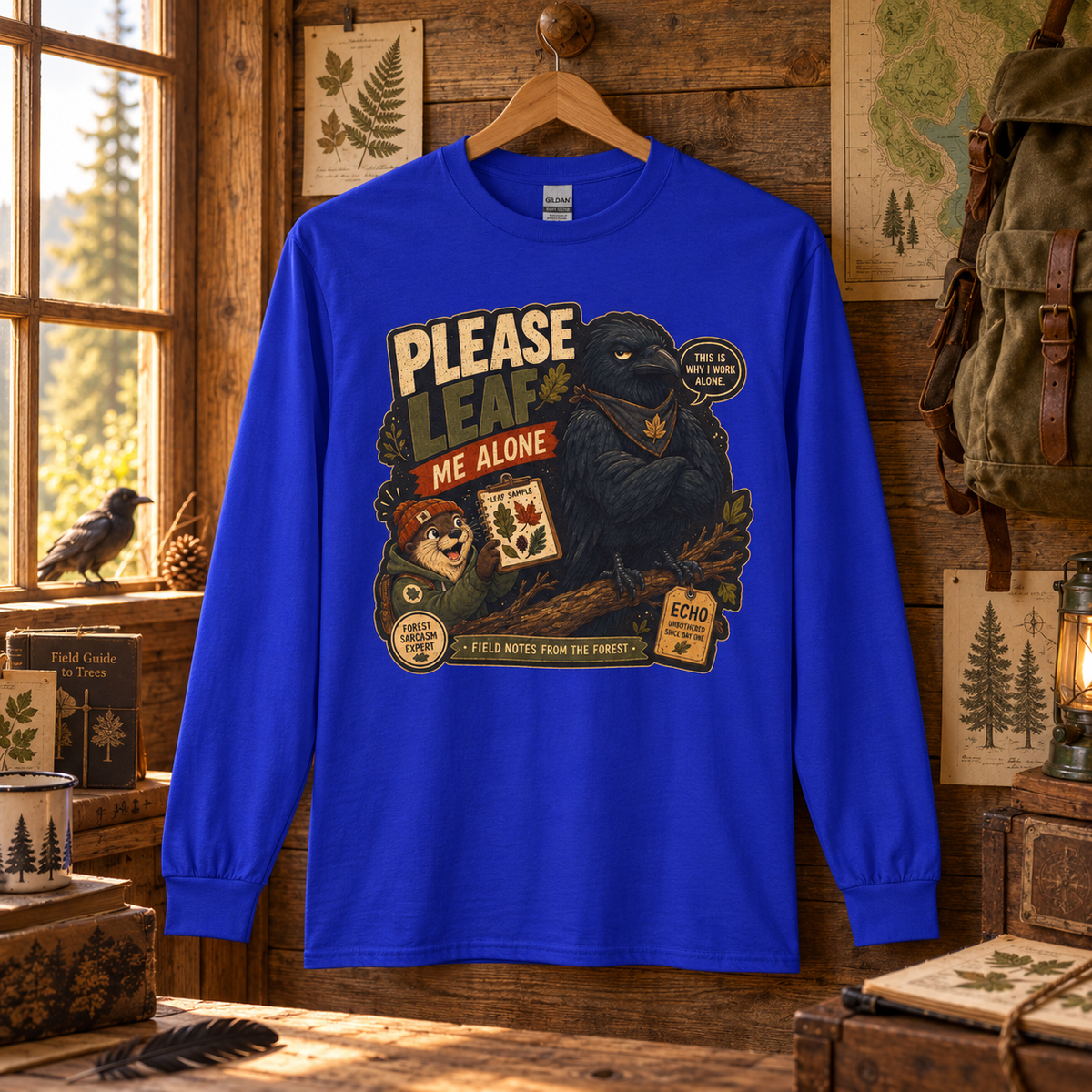 Please Leaf Me Alone Version 4 Otto and Echo Long Sleeve T-Shirt