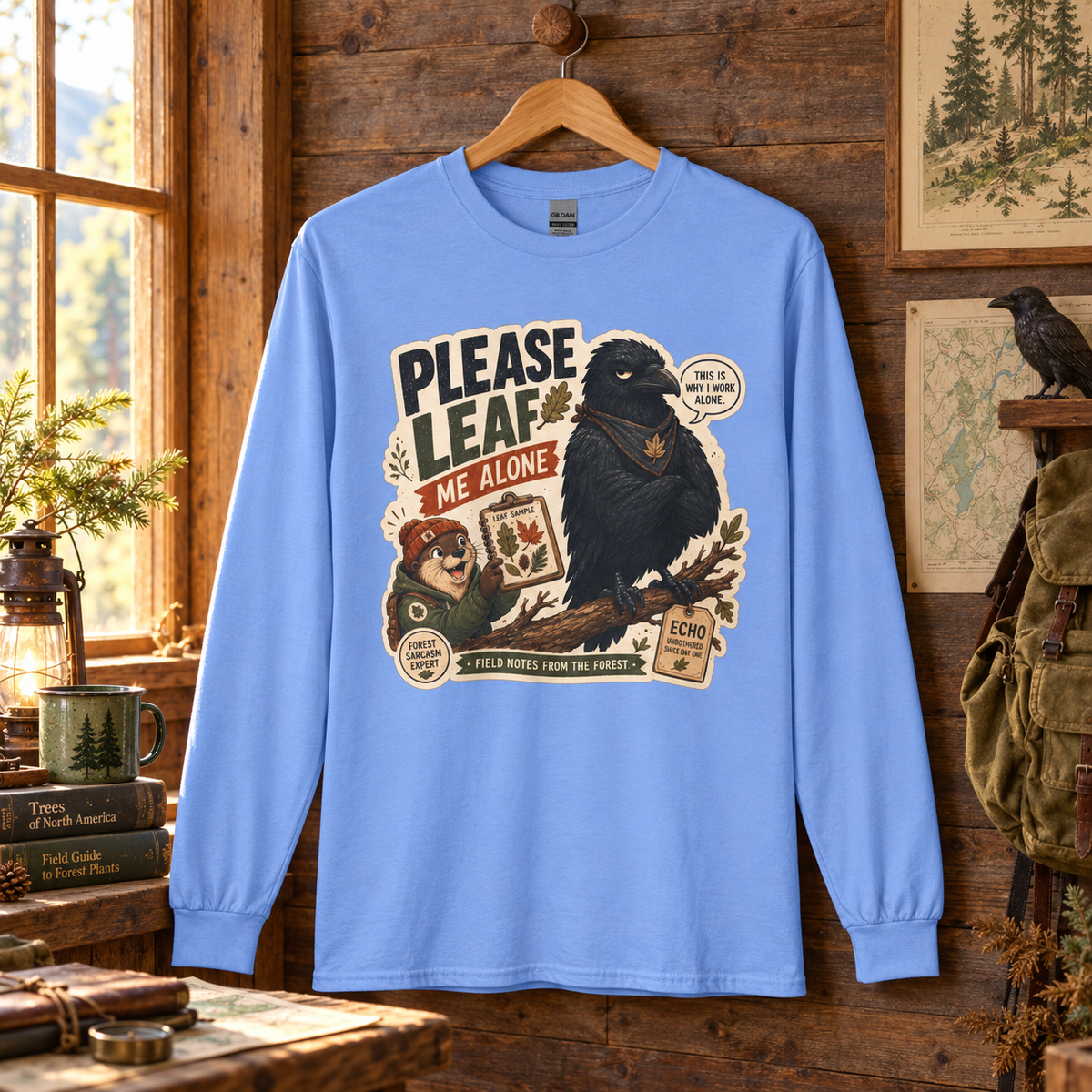 Please Leaf Me Alone Version 4 Otto and Echo Long Sleeve T-Shirt