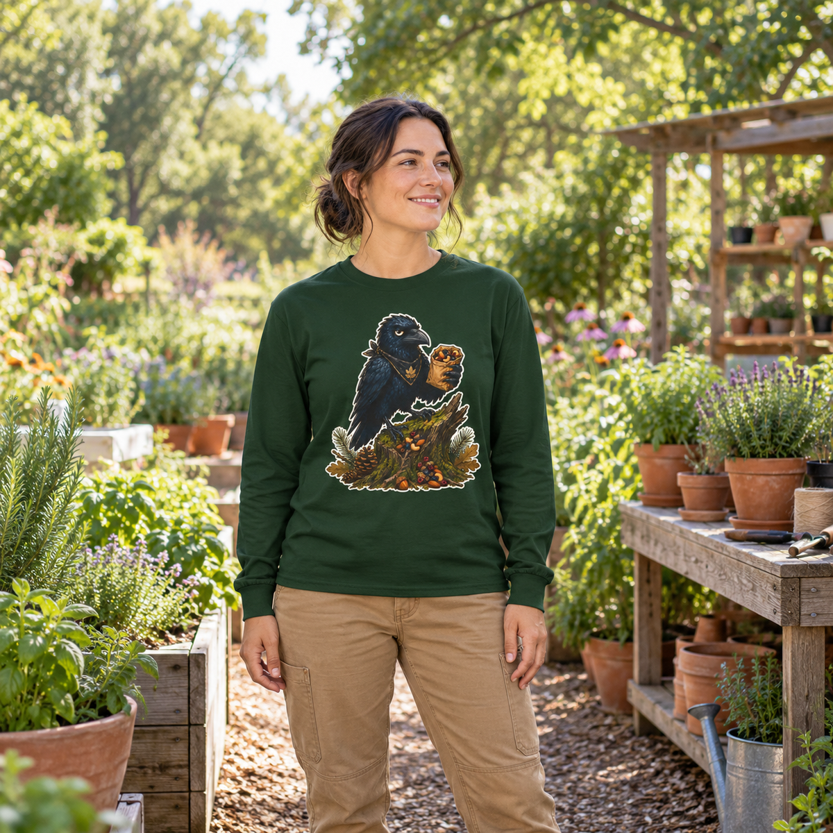 Echo With Snacks Long Sleeve T-Shirt