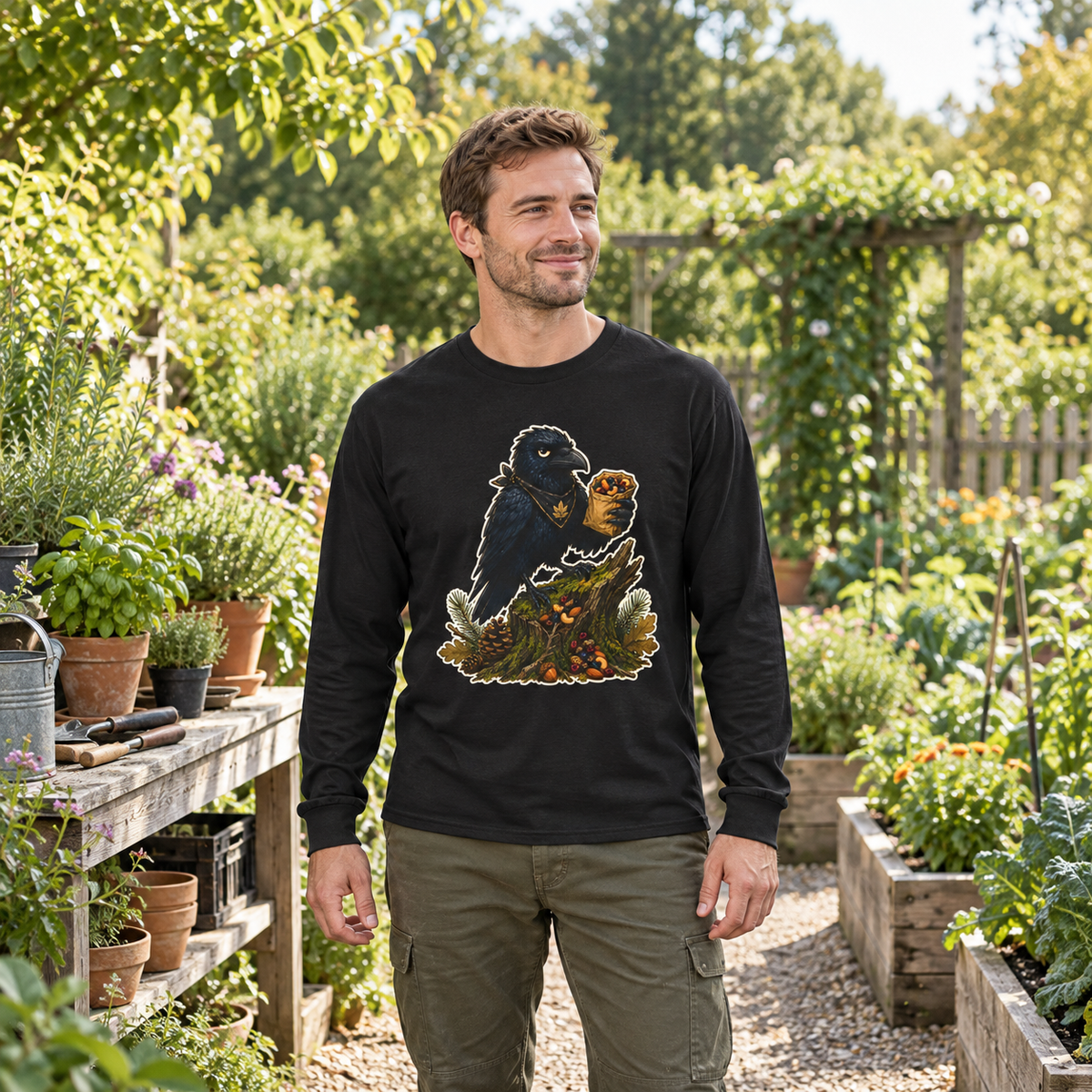 Echo With Snacks Long Sleeve T-Shirt