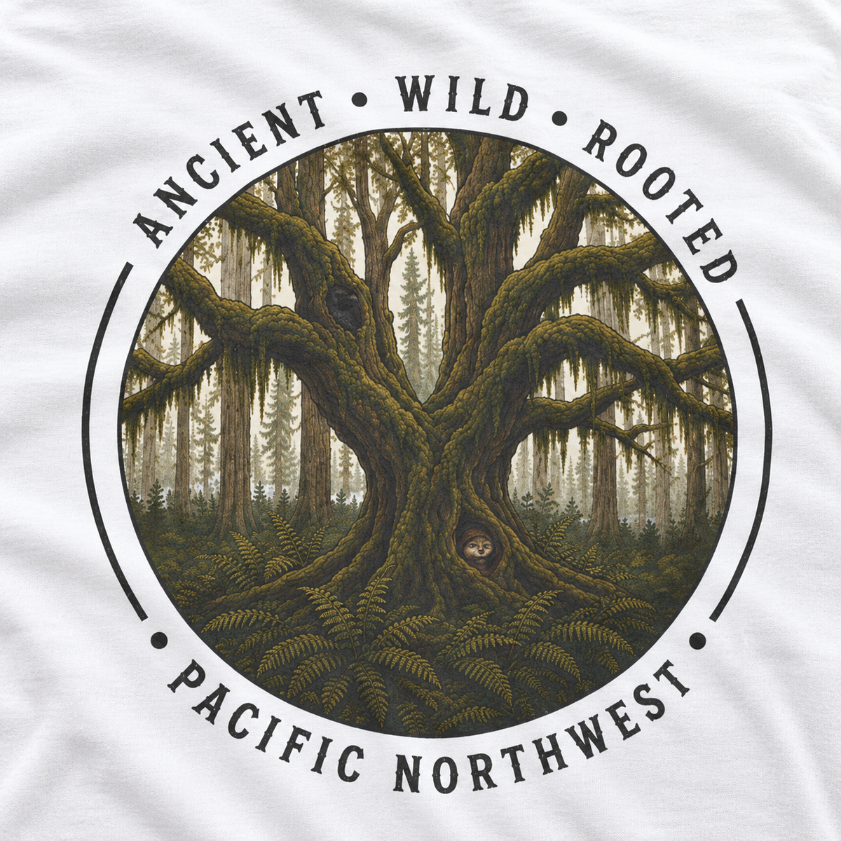 Pacific Northwest, Ancient, Wild, Rooted Long Sleeve T-Shirt