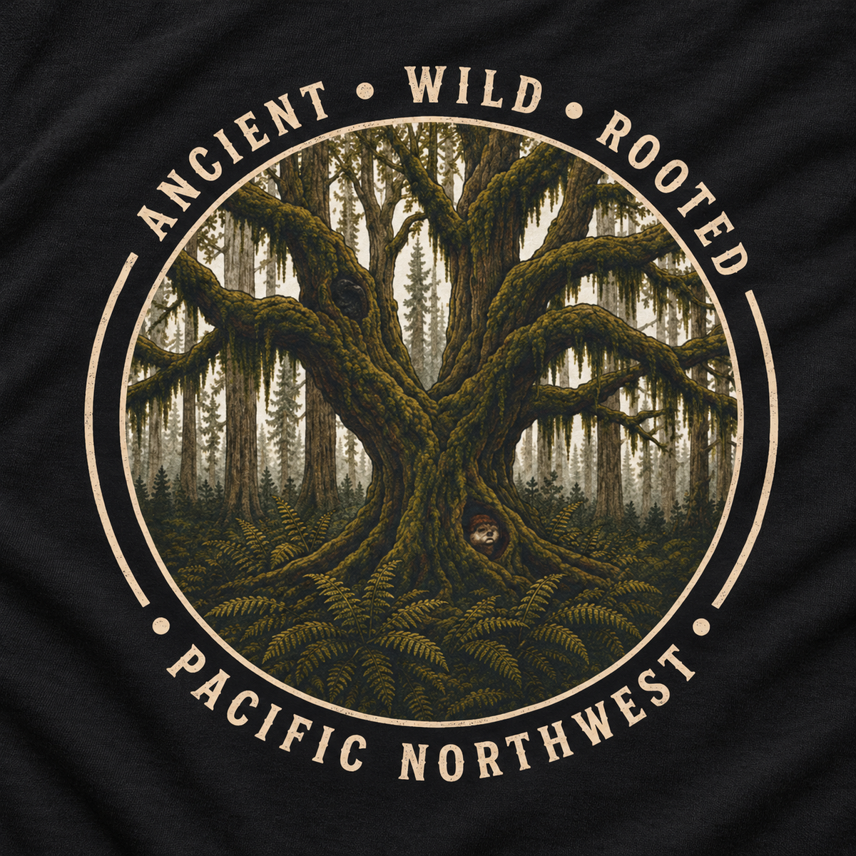 Pacific Northwest, Ancient, Wild, Rooted Long Sleeve T-Shirt