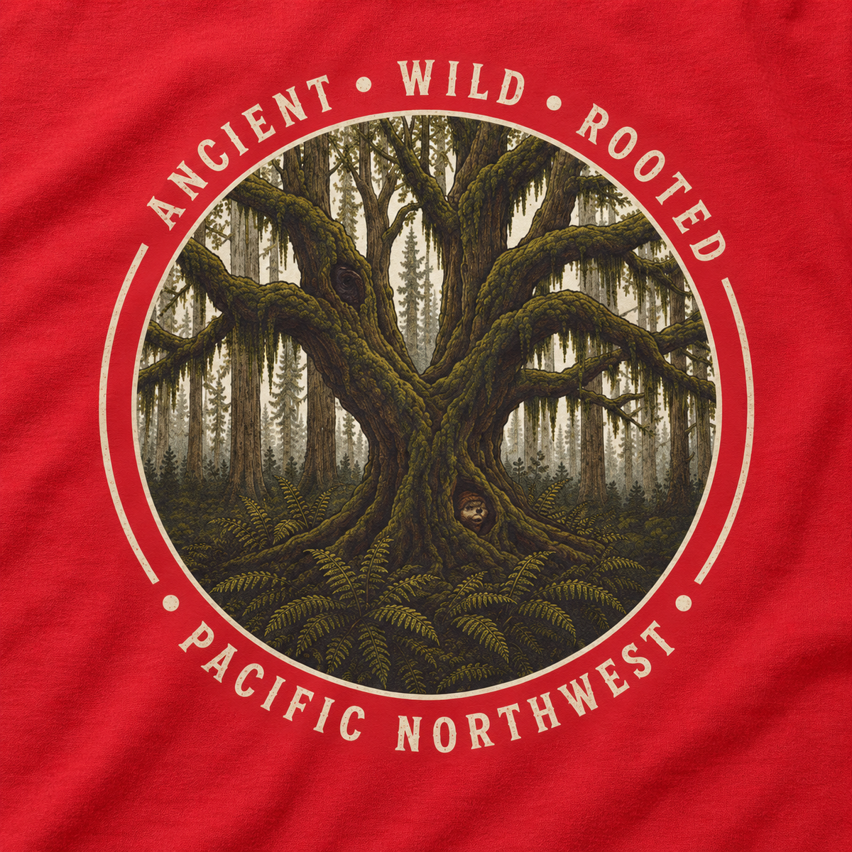 Pacific Northwest, Ancient, Wild, Rooted Long Sleeve T-Shirt