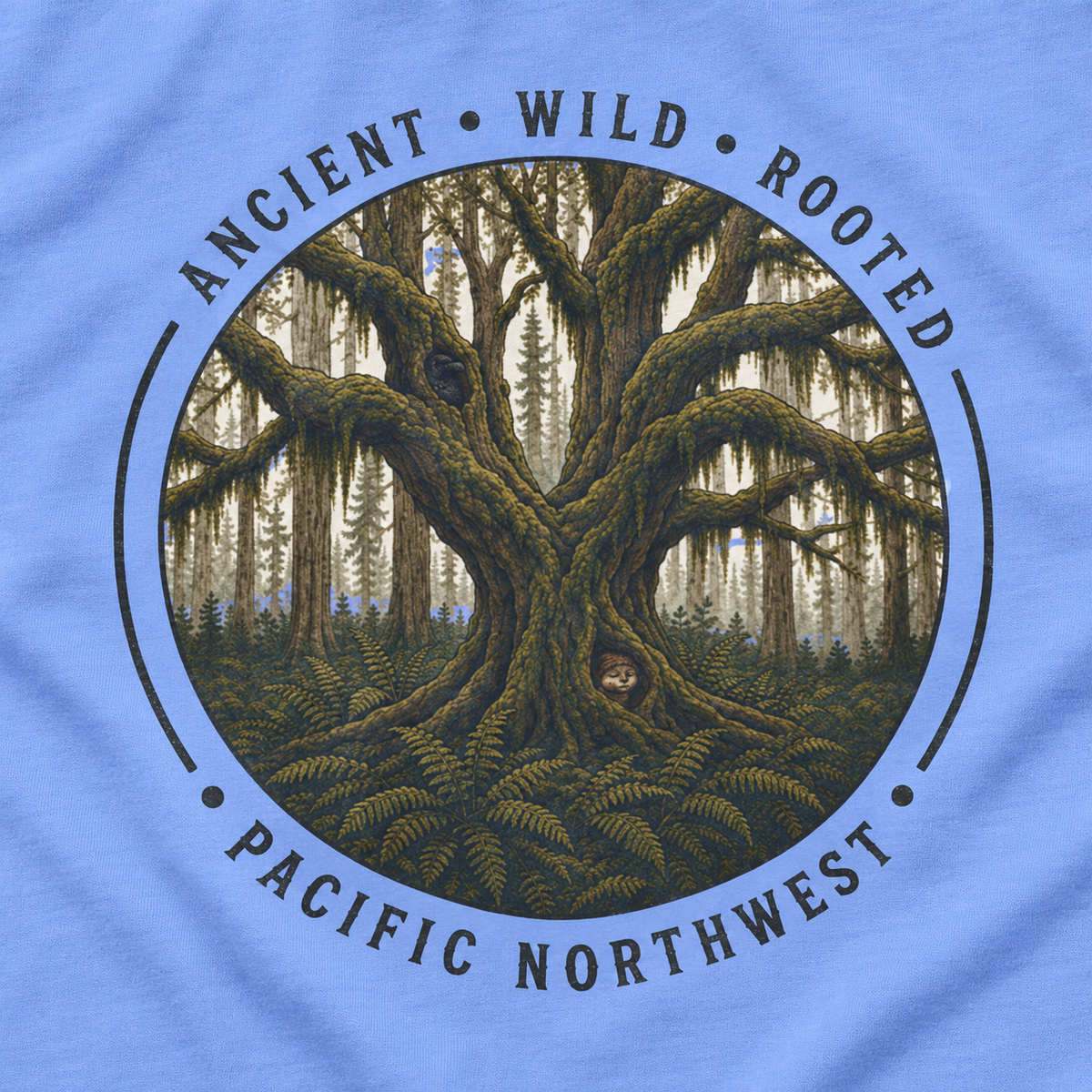 Pacific Northwest, Ancient, Wild, Rooted Long Sleeve T-Shirt