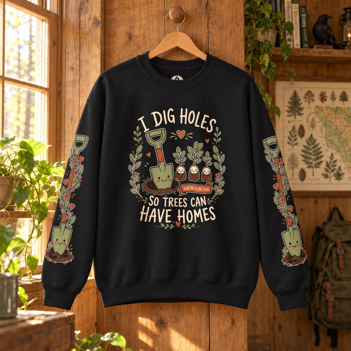 I Dig Holes So Trees Can Have Homes Version 1, Otto and Echo Sweatshirt