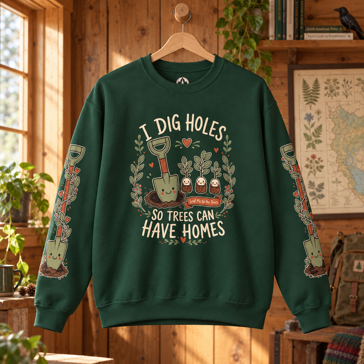 I Dig Holes So Trees Can Have Homes Version 1, Otto and Echo Sweatshirt