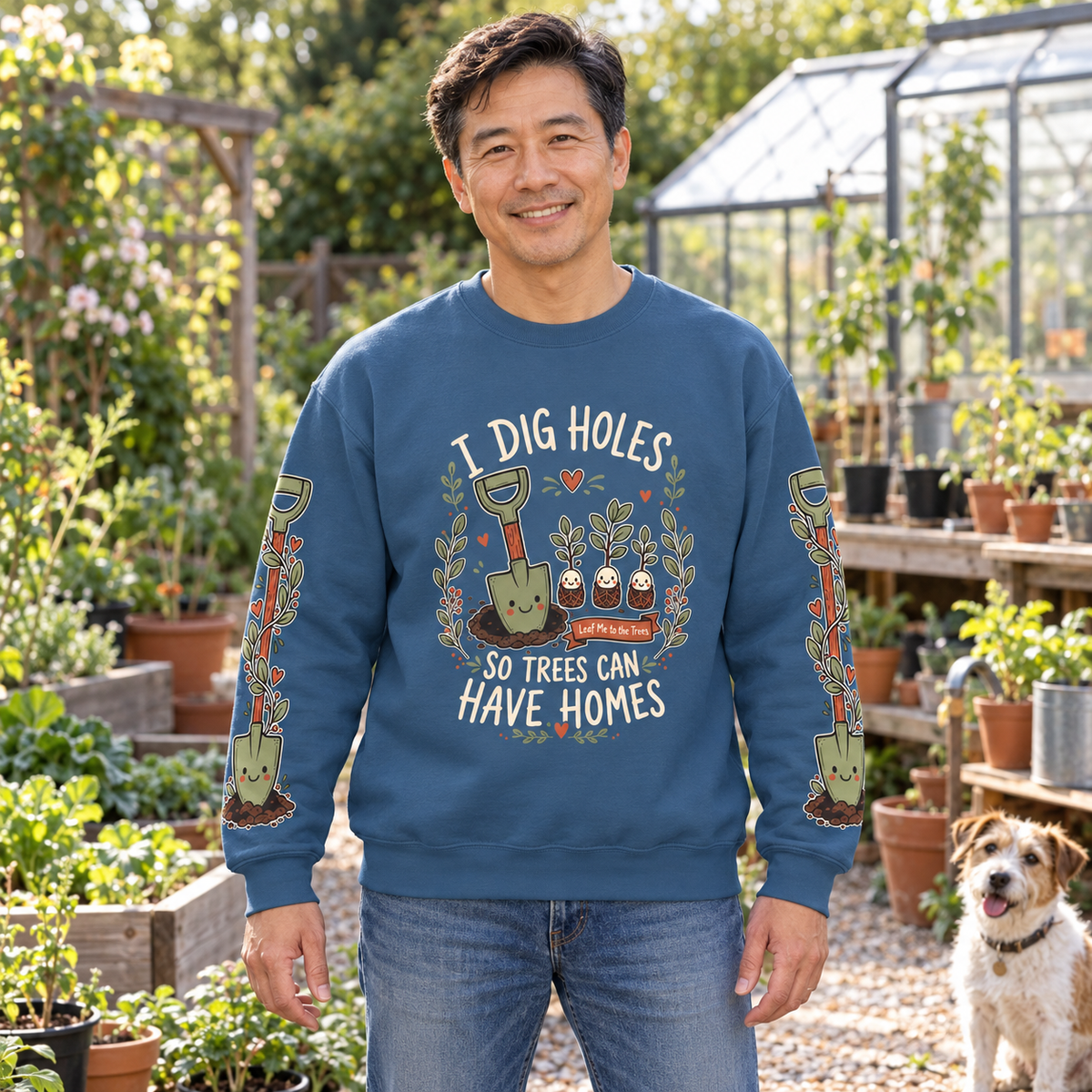 I Dig Holes So Trees Can Have Homes Version 1, Otto and Echo Sweatshirt