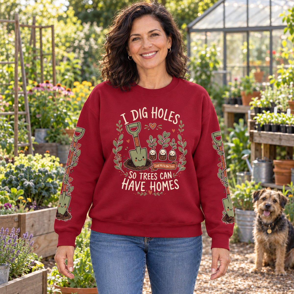 I Dig Holes So Trees Can Have Homes Version 1, Otto and Echo Sweatshirt