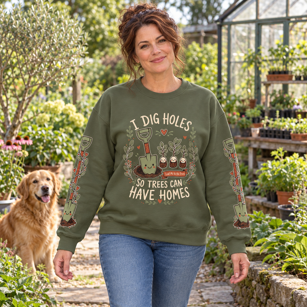 I Dig Holes So Trees Can Have Homes Version 1, Otto and Echo Sweatshirt