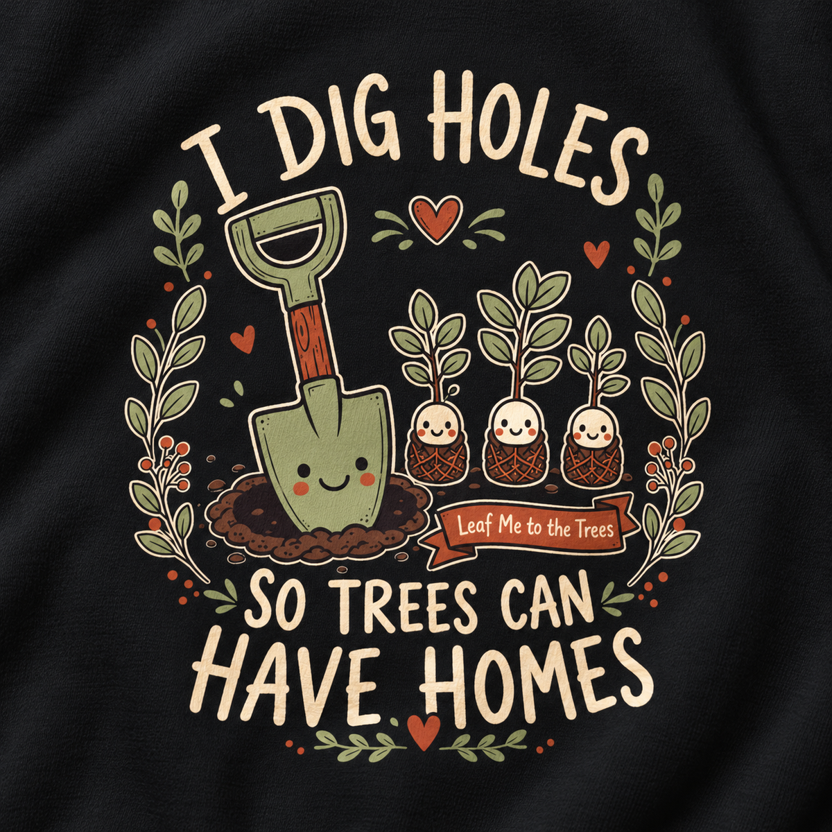 I Dig Holes So Trees Can Have Homes Version 1, Otto and Echo Sweatshirt