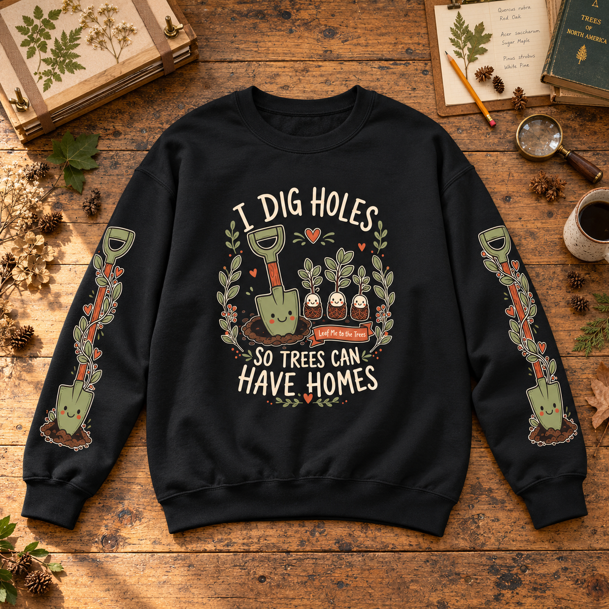 I Dig Holes So Trees Can Have Homes Version 1, Otto and Echo Sweatshirt