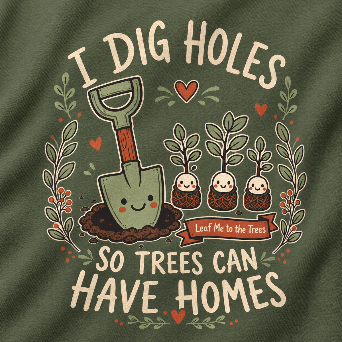 I Dig Holes So Trees Can Have Homes Version 1, Otto and Echo Sweatshirt