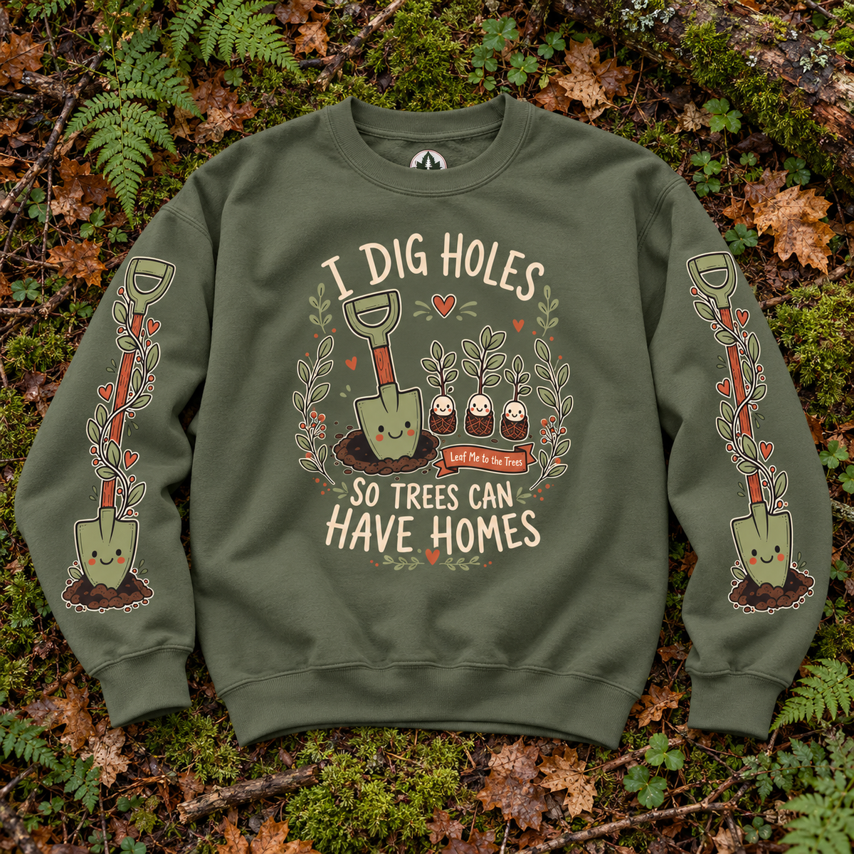 I Dig Holes So Trees Can Have Homes Version 1, Otto and Echo Sweatshirt
