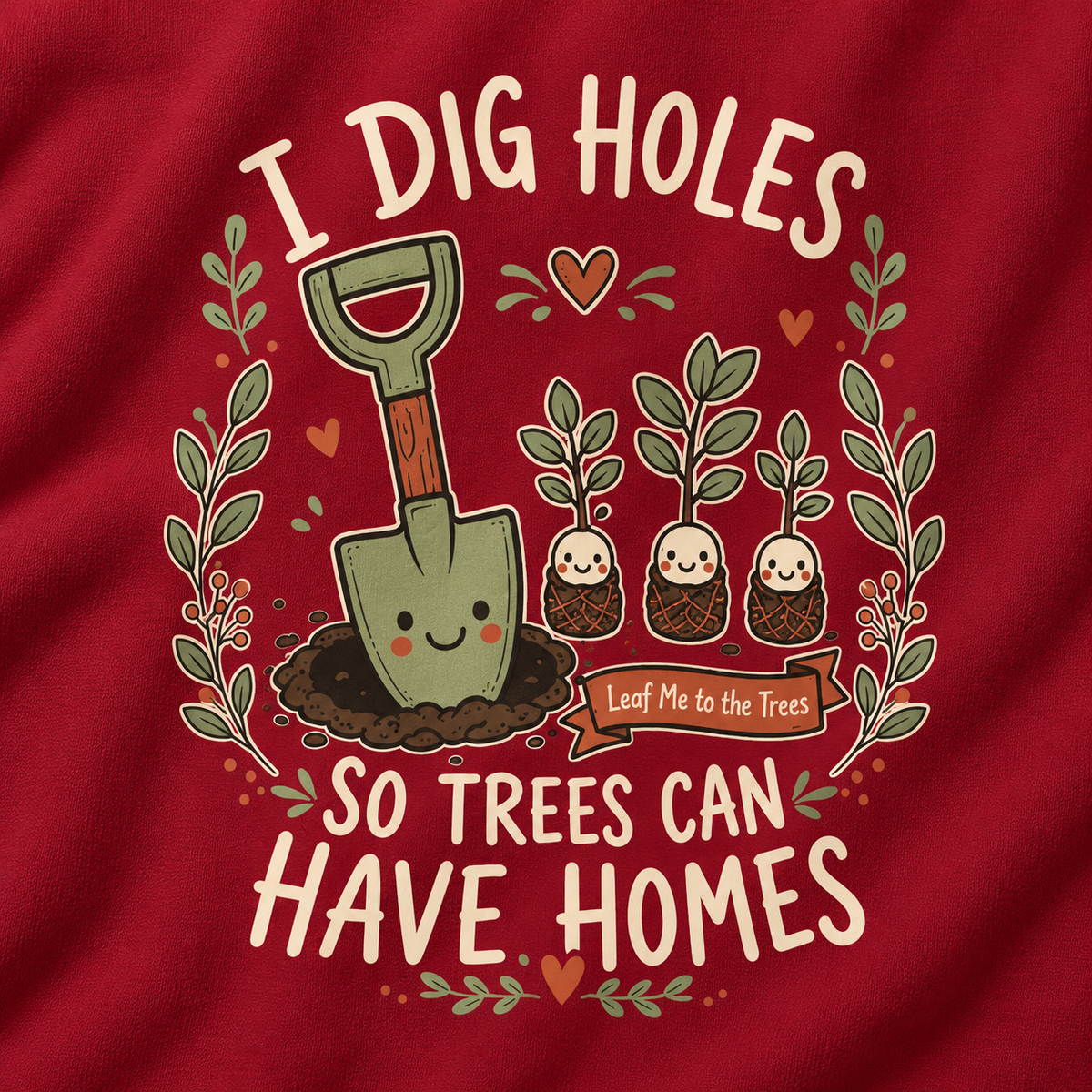 I Dig Holes So Trees Can Have Homes Version 1, Otto and Echo Sweatshirt