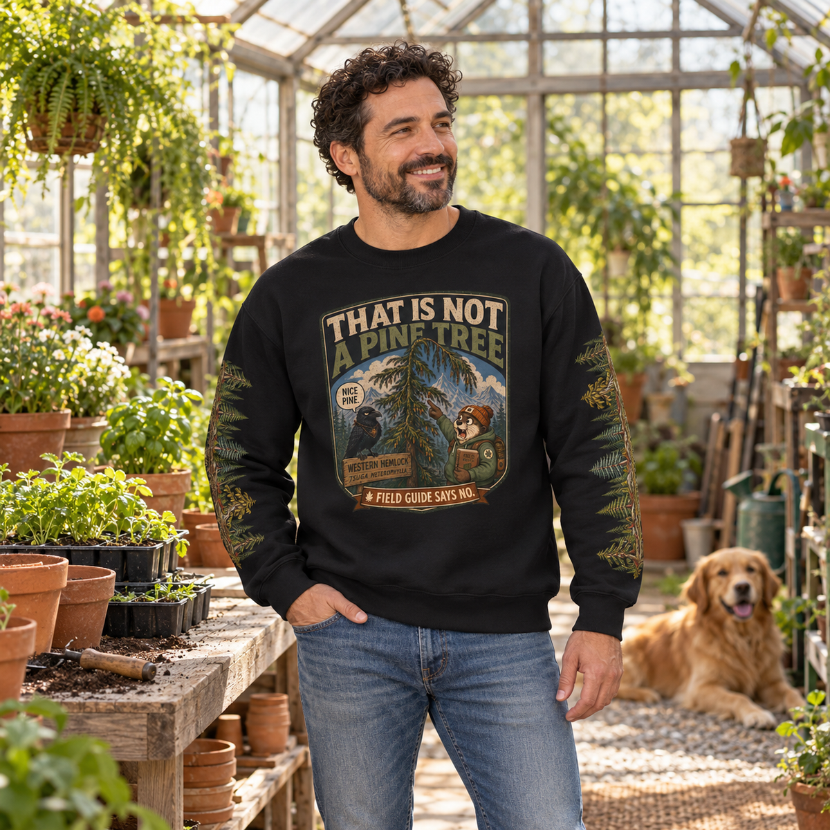 That Is Not a Pine Tree Version 2, Otto and Echo Sweatshirt