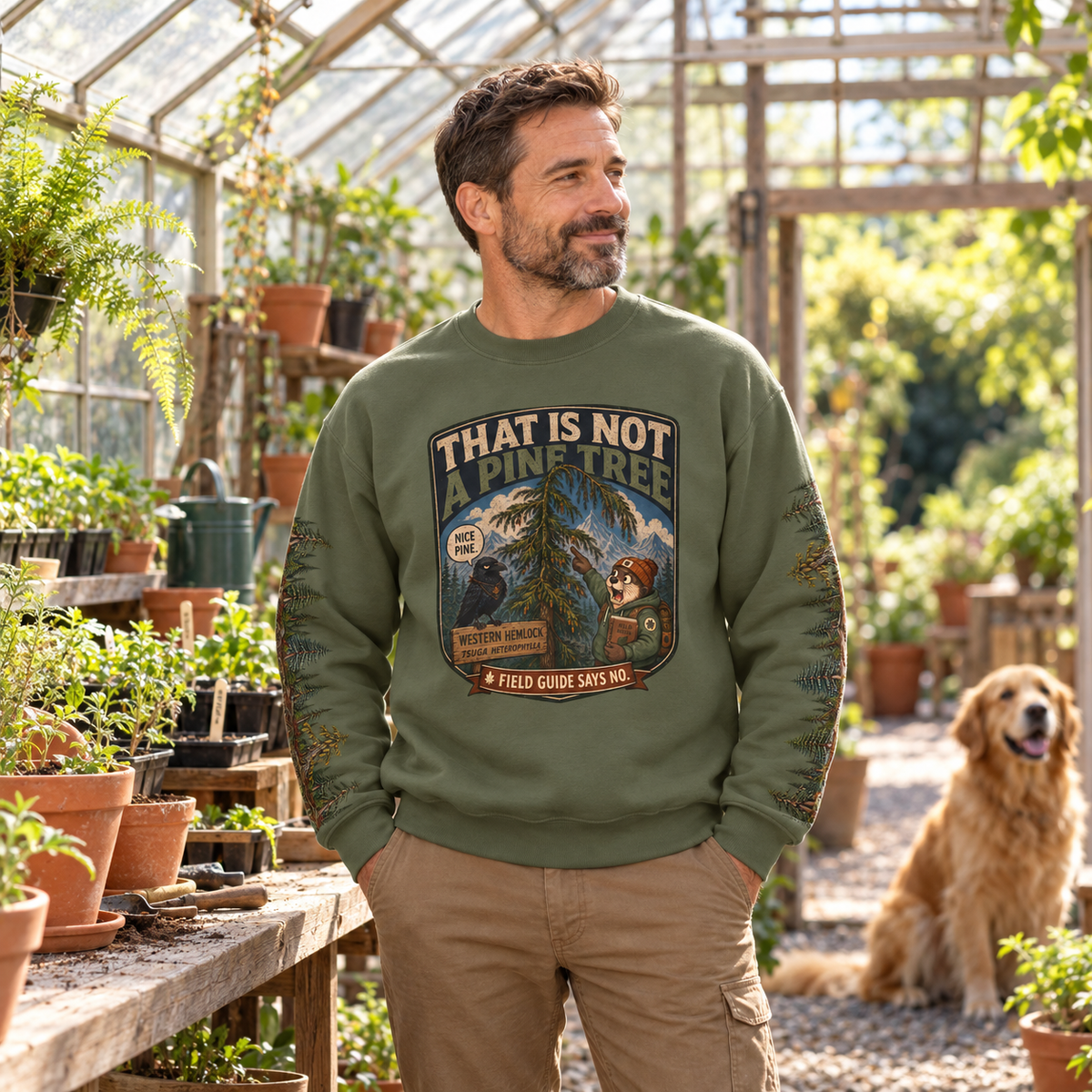 That Is Not a Pine Tree Version 2, Otto and Echo Sweatshirt