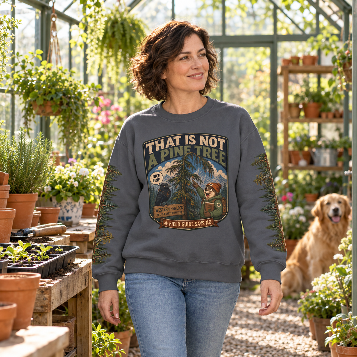 That Is Not a Pine Tree Version 2, Otto and Echo Sweatshirt