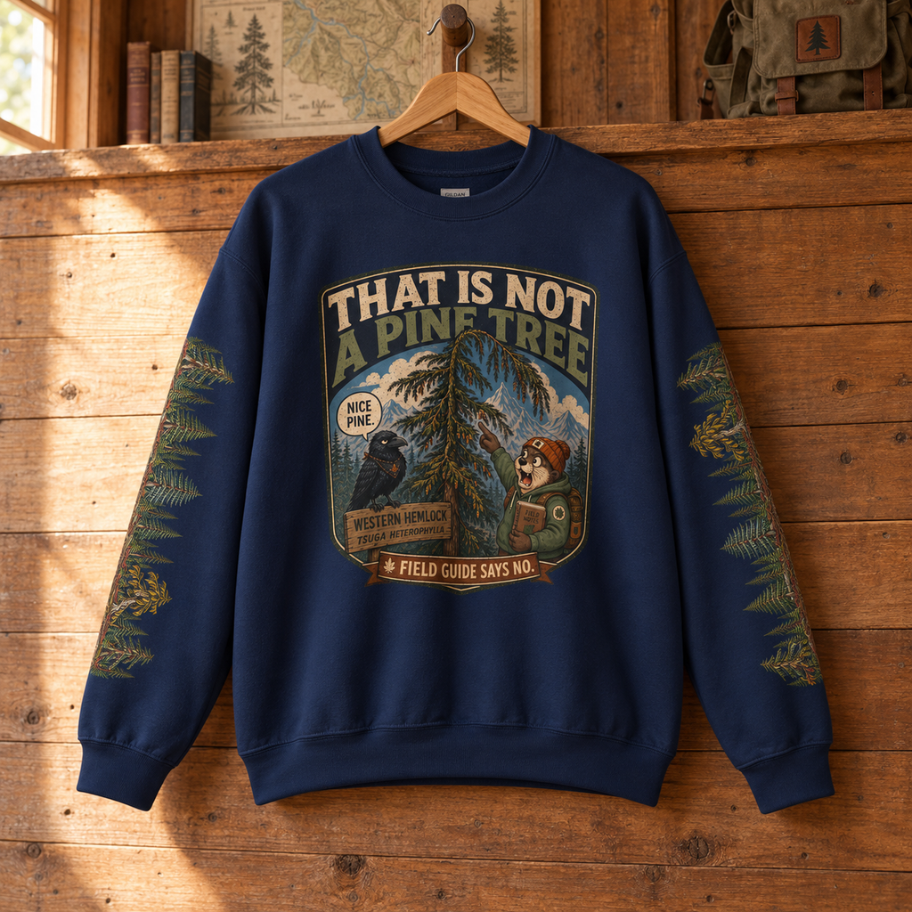 That Is Not a Pine Tree Version 2, Otto and Echo Sweatshirt