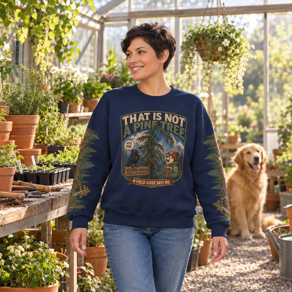 That Is Not a Pine Tree Version 2, Otto and Echo Sweatshirt