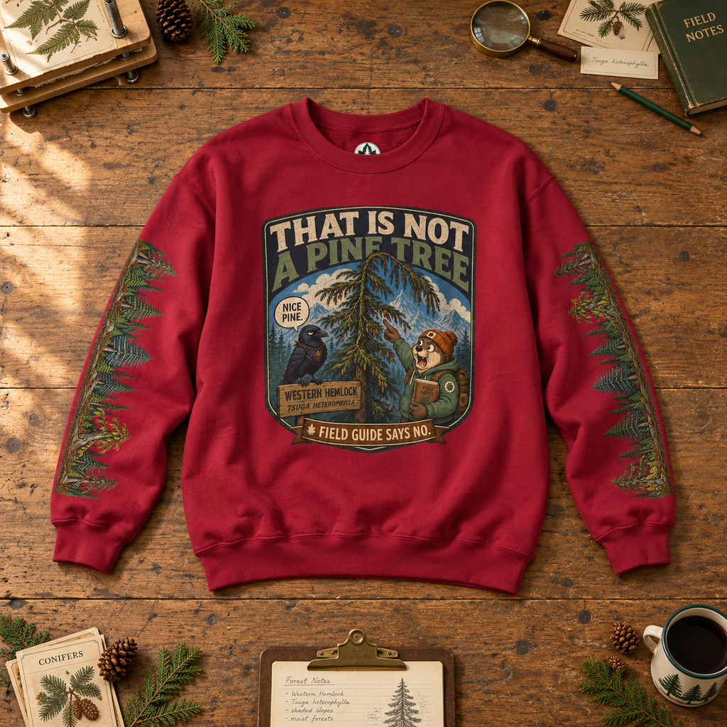 That Is Not a Pine Tree Version 2, Otto and Echo Sweatshirt