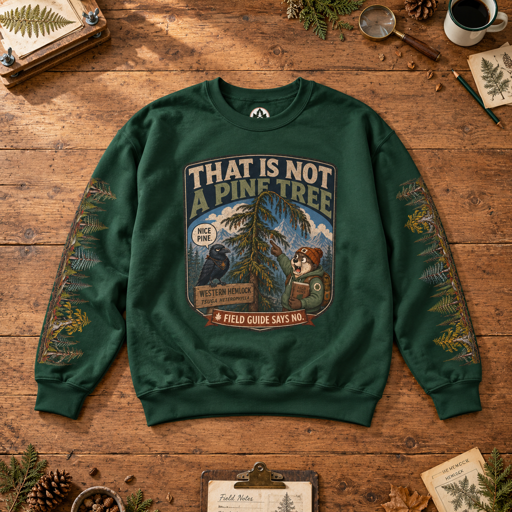 That Is Not a Pine Tree Version 2, Otto and Echo Sweatshirt