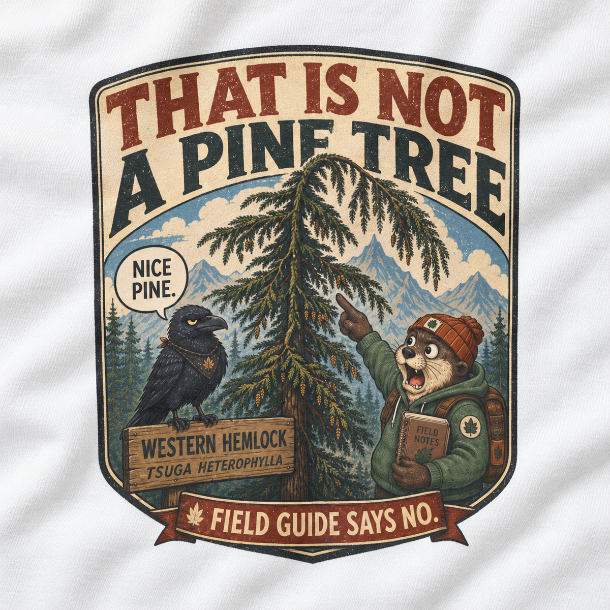 That Is Not a Pine Tree Version 2, Otto and Echo Sweatshirt