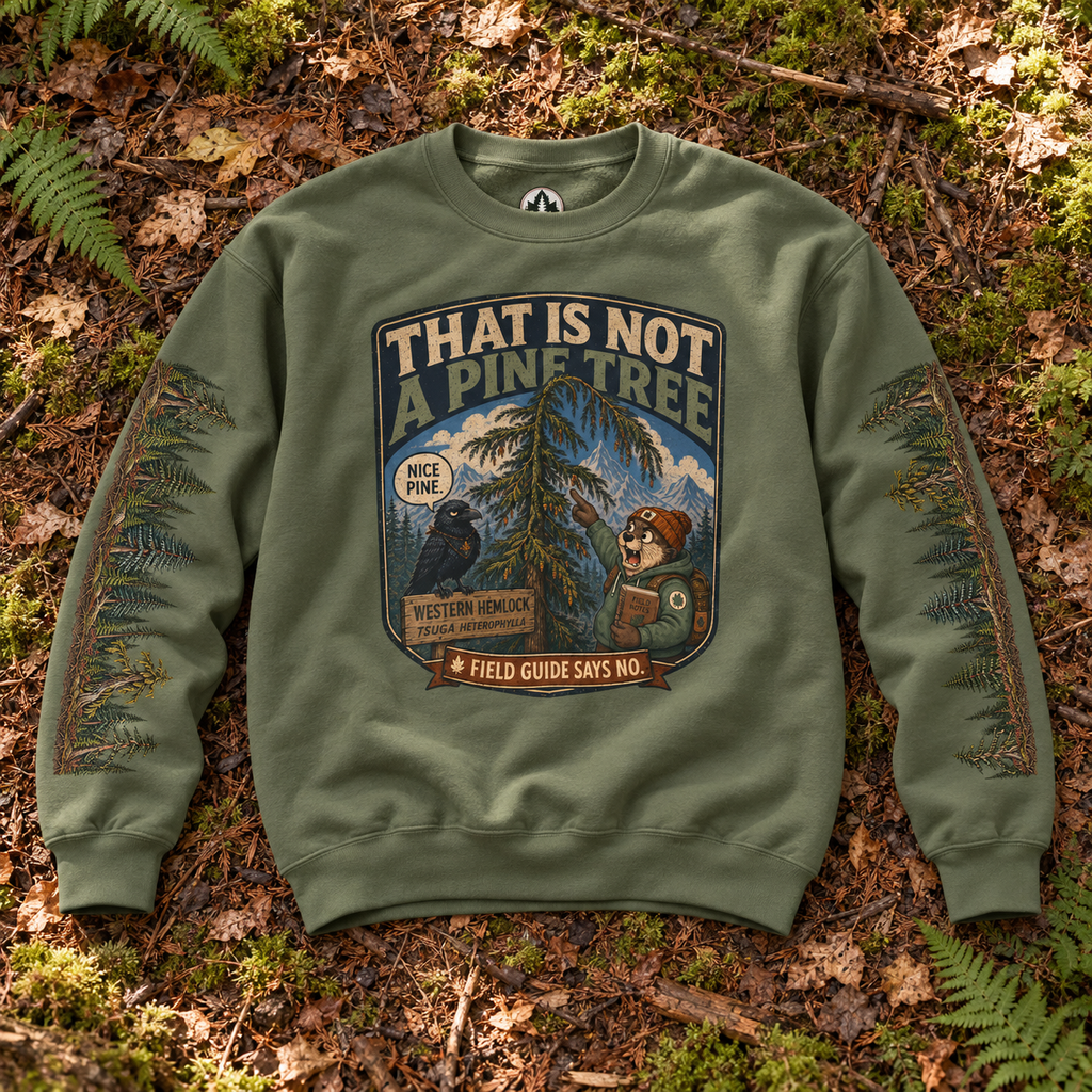 That Is Not a Pine Tree Version 2, Otto and Echo Sweatshirt