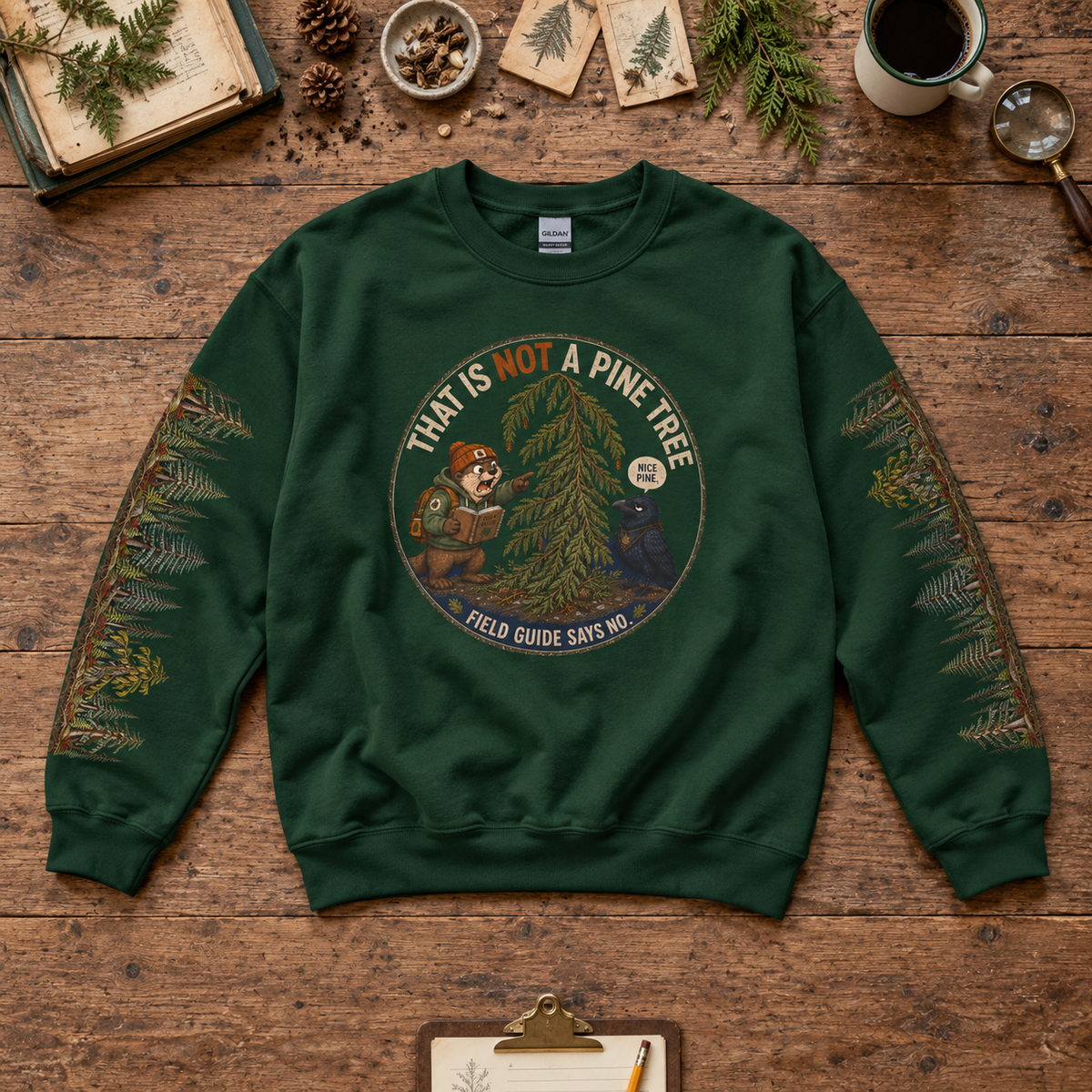 That Is Not a Pine Tree Version 3, Otto and Echo Sweatshirt