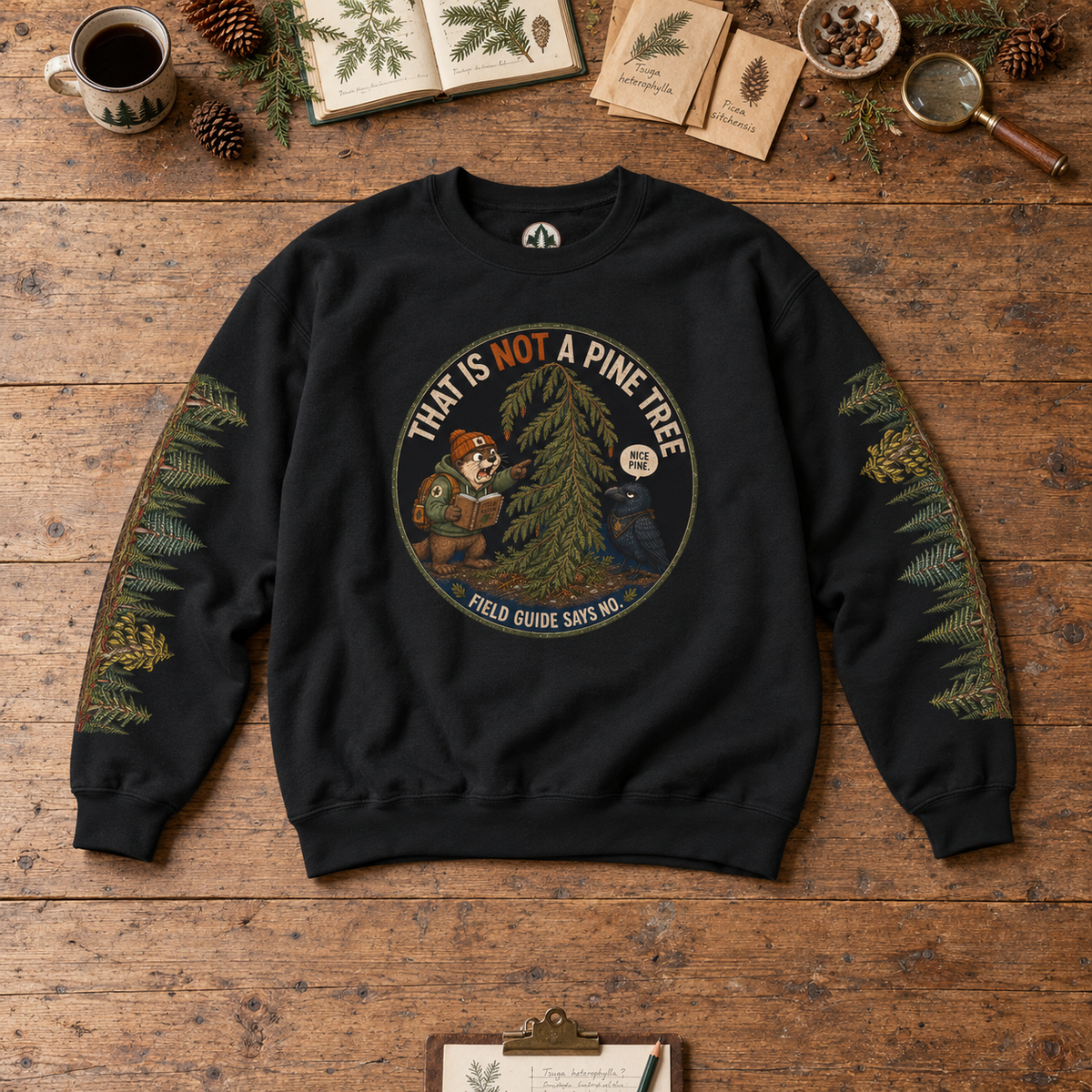 That Is Not a Pine Tree Version 3, Otto and Echo Sweatshirt