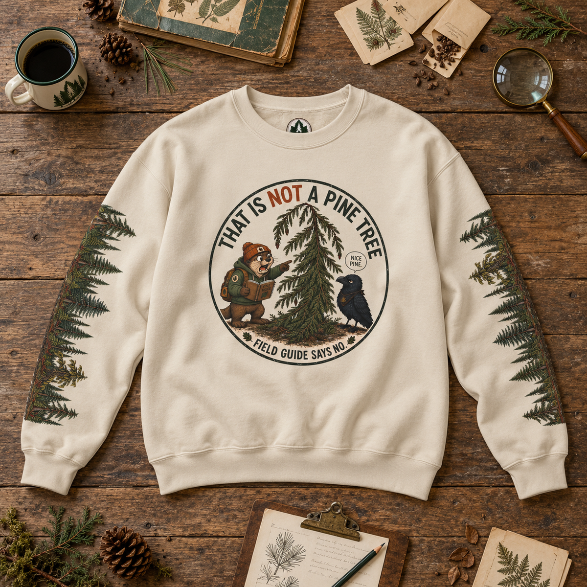 That Is Not a Pine Tree Version 3, Otto and Echo Sweatshirt