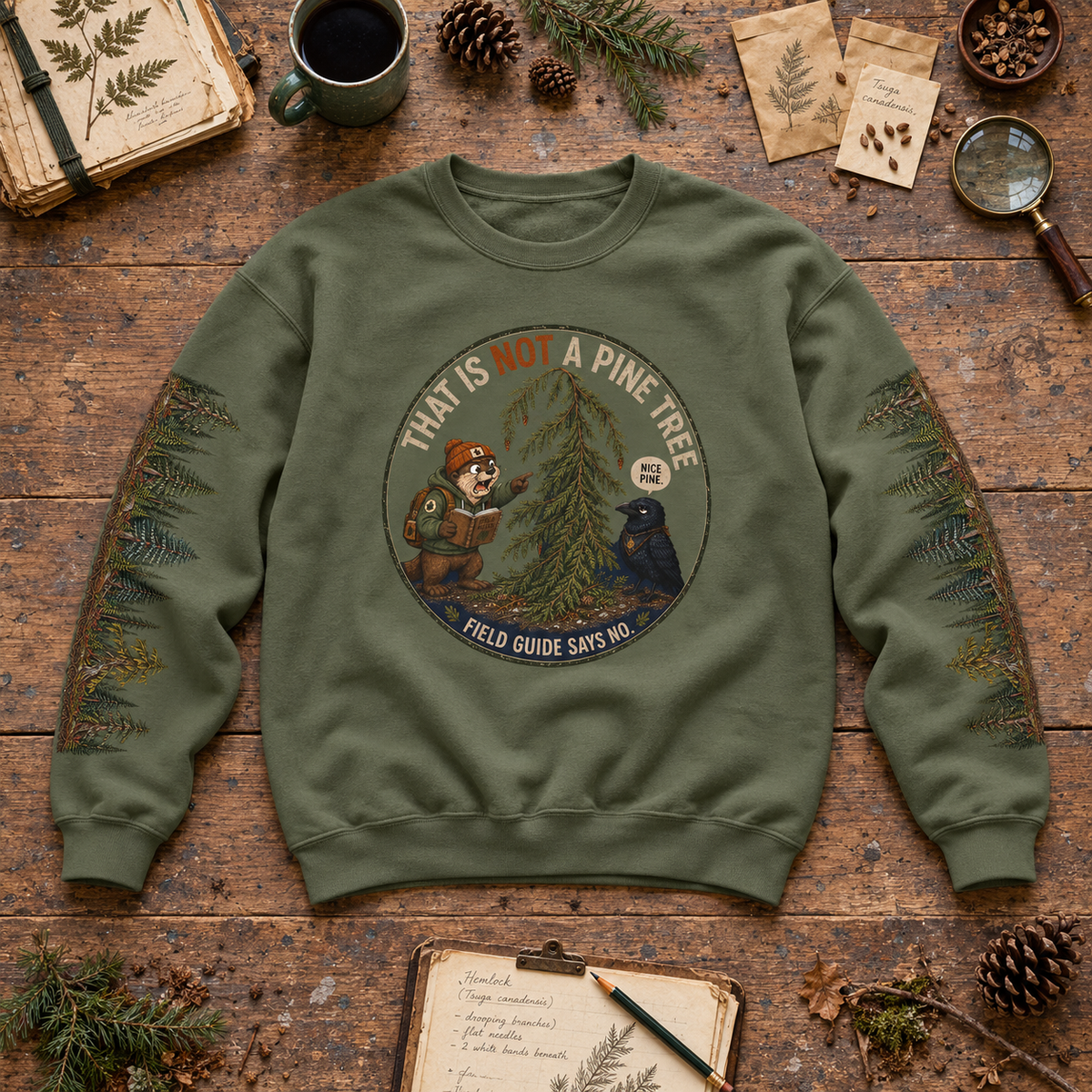 That Is Not a Pine Tree Version 3, Otto and Echo Sweatshirt