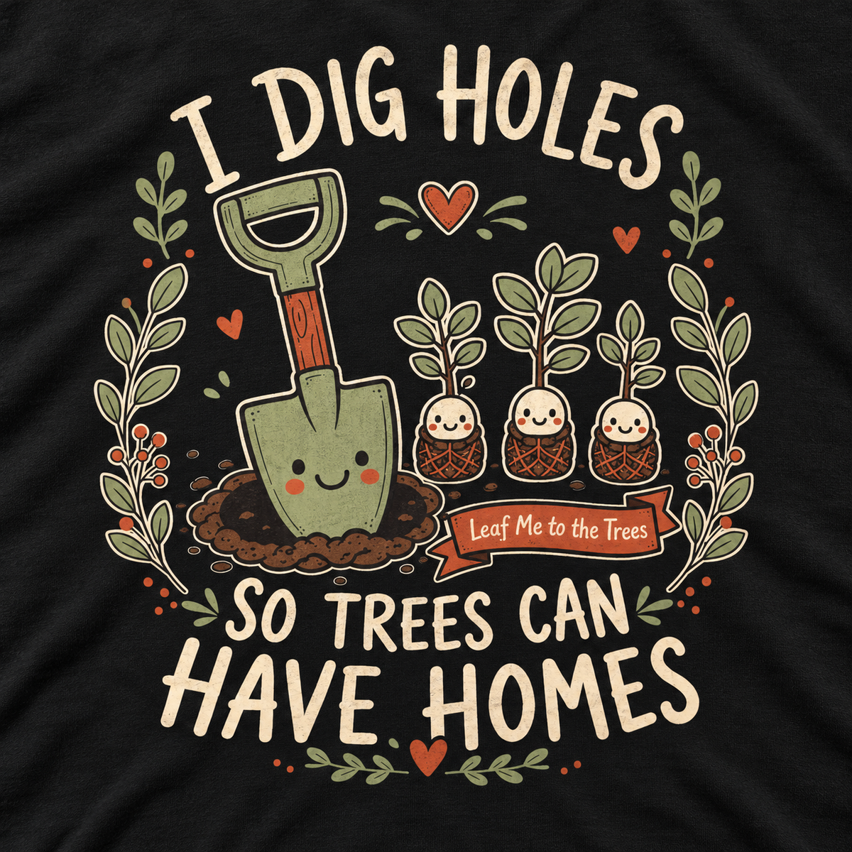 I Dig Holes, So Trees Can Have Homes Long Sleeve T-Shirt