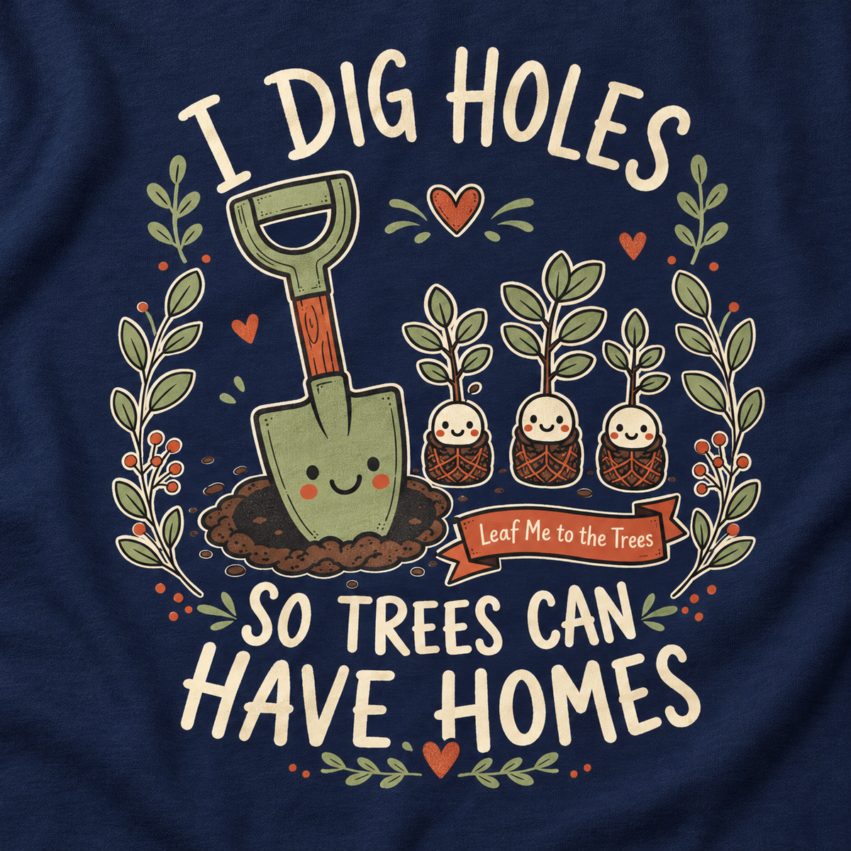 I Dig Holes, So Trees Can Have Homes Long Sleeve T-Shirt