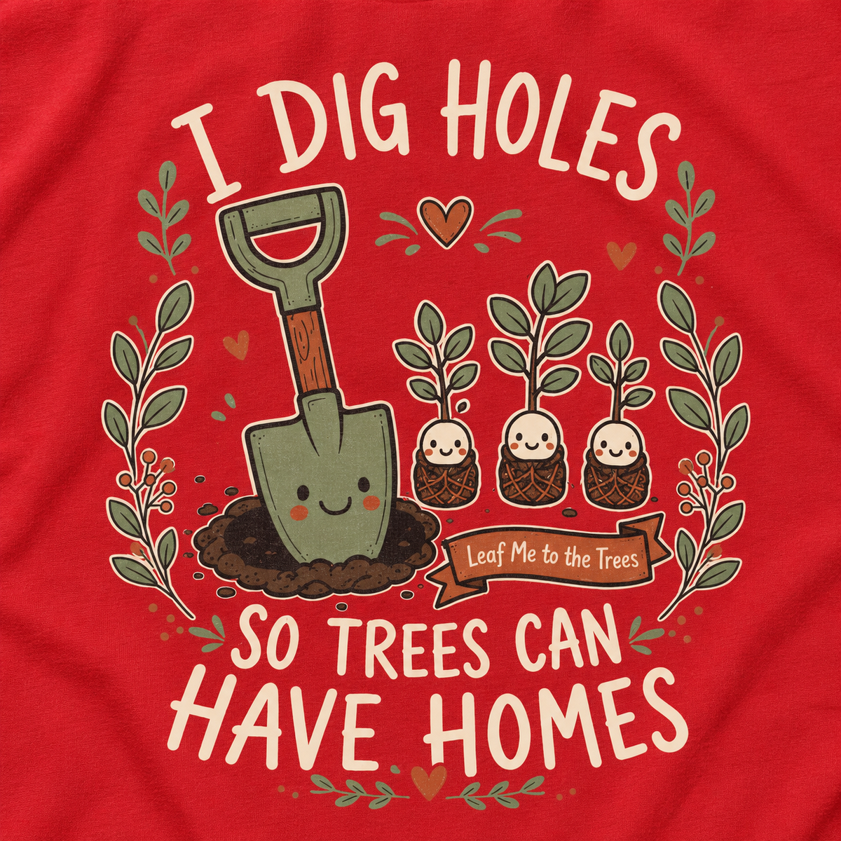 I Dig Holes, So Trees Can Have Homes Long Sleeve T-Shirt
