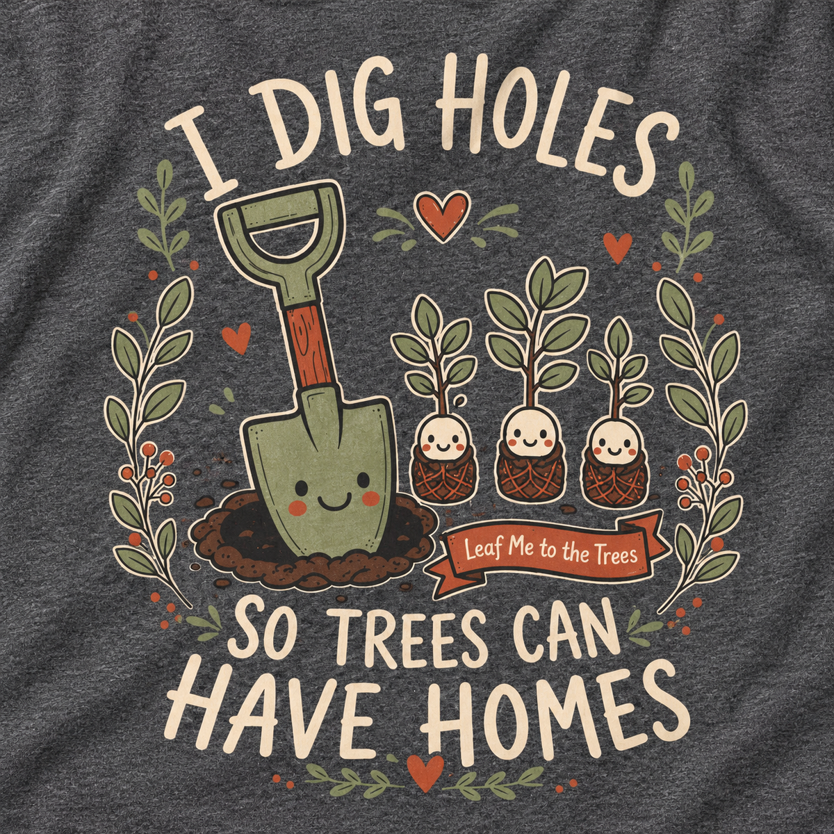 I Dig Holes, So Trees Can Have Homes Long Sleeve T-Shirt
