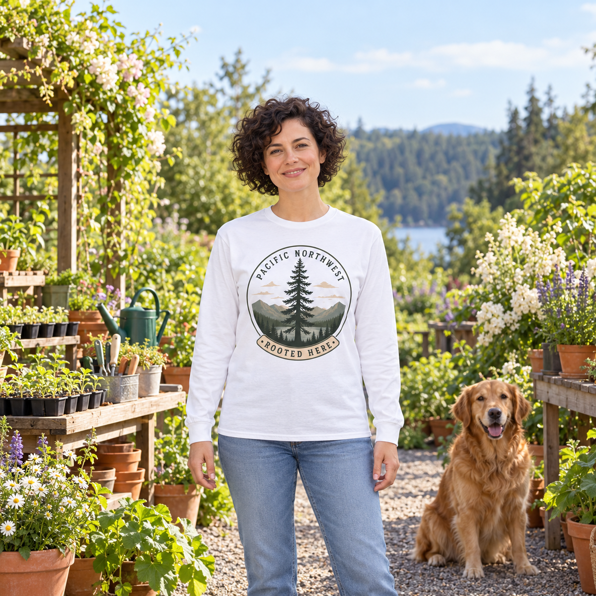 Pacific Northwest Rooted Here Long Sleeve T-Shirt