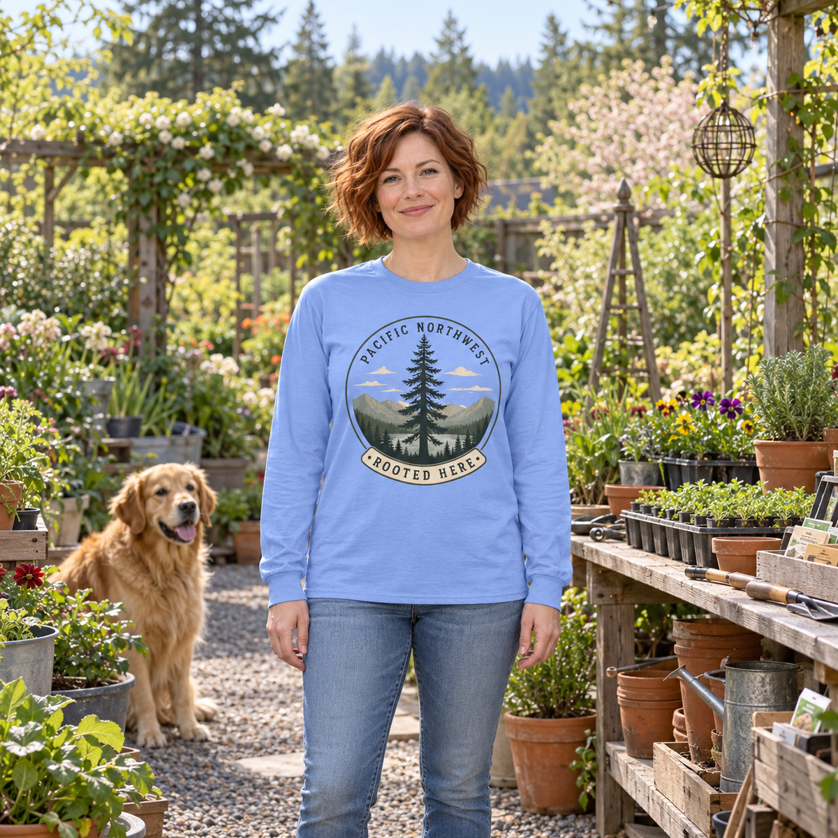Pacific Northwest Rooted Here Long Sleeve T-Shirt