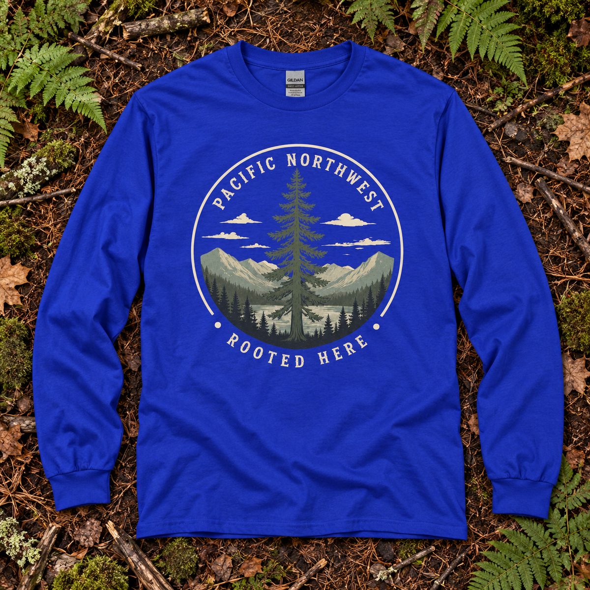 Pacific Northwest Rooted Here Long Sleeve T-Shirt