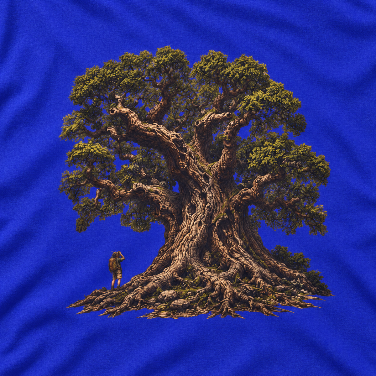 Giant Tree, Little Man Version 2 Long Sleeve T-Shirt