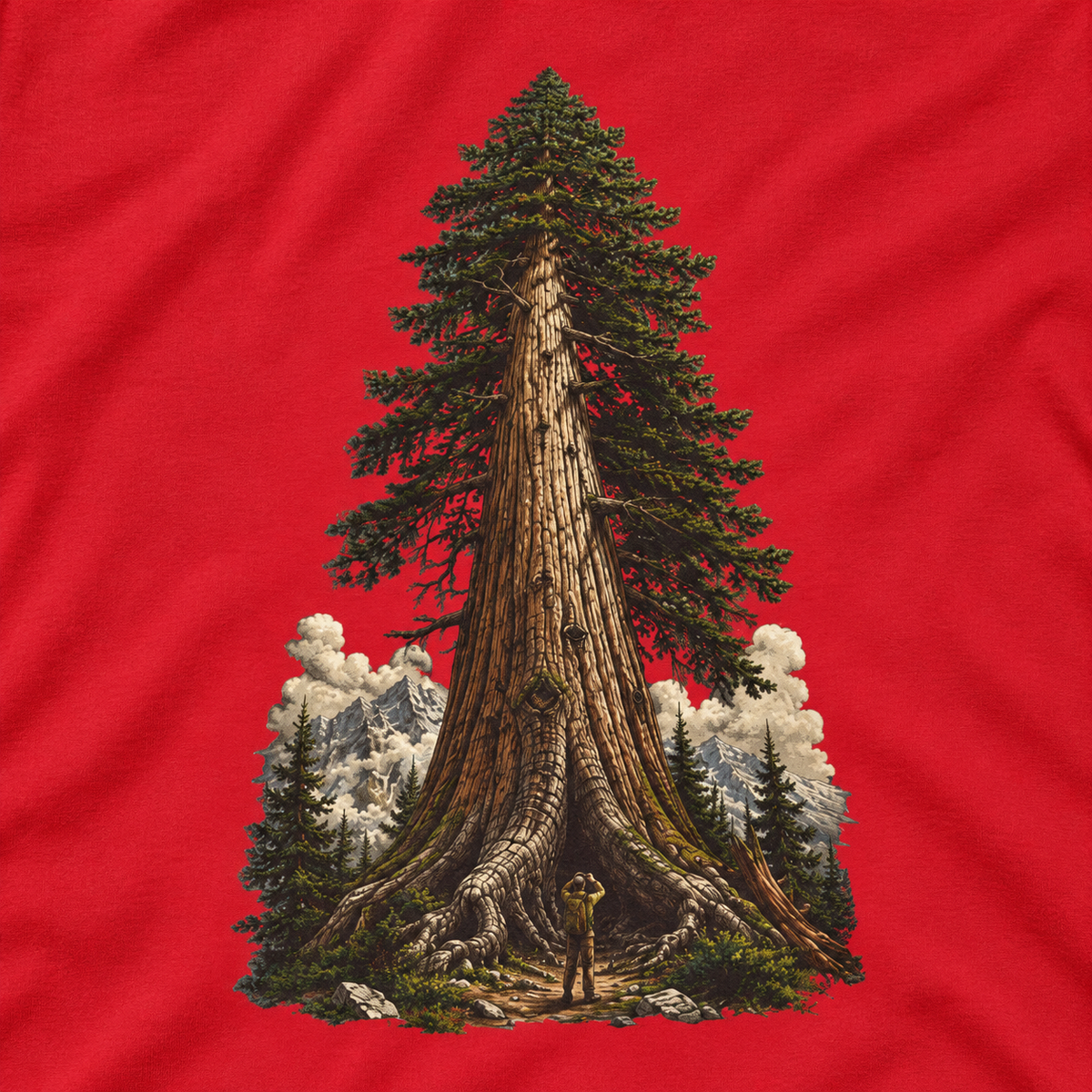 Giant Tree, Little Man Version 3 Long Sleeve T-Shirt