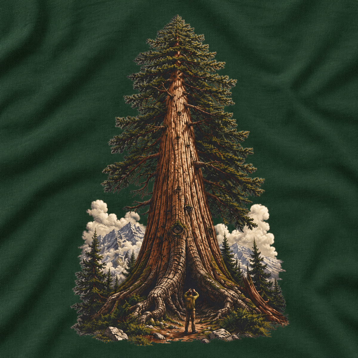 Giant Tree, Little Man Version 3 Long Sleeve T-Shirt