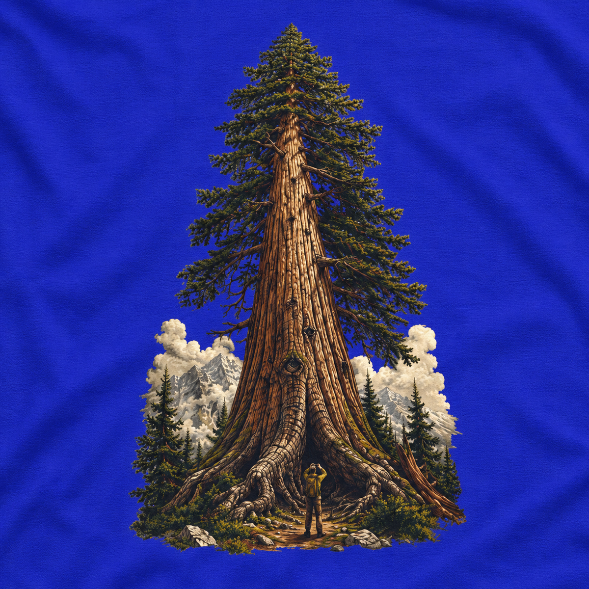 Giant Tree, Little Man Version 3 Long Sleeve T-Shirt