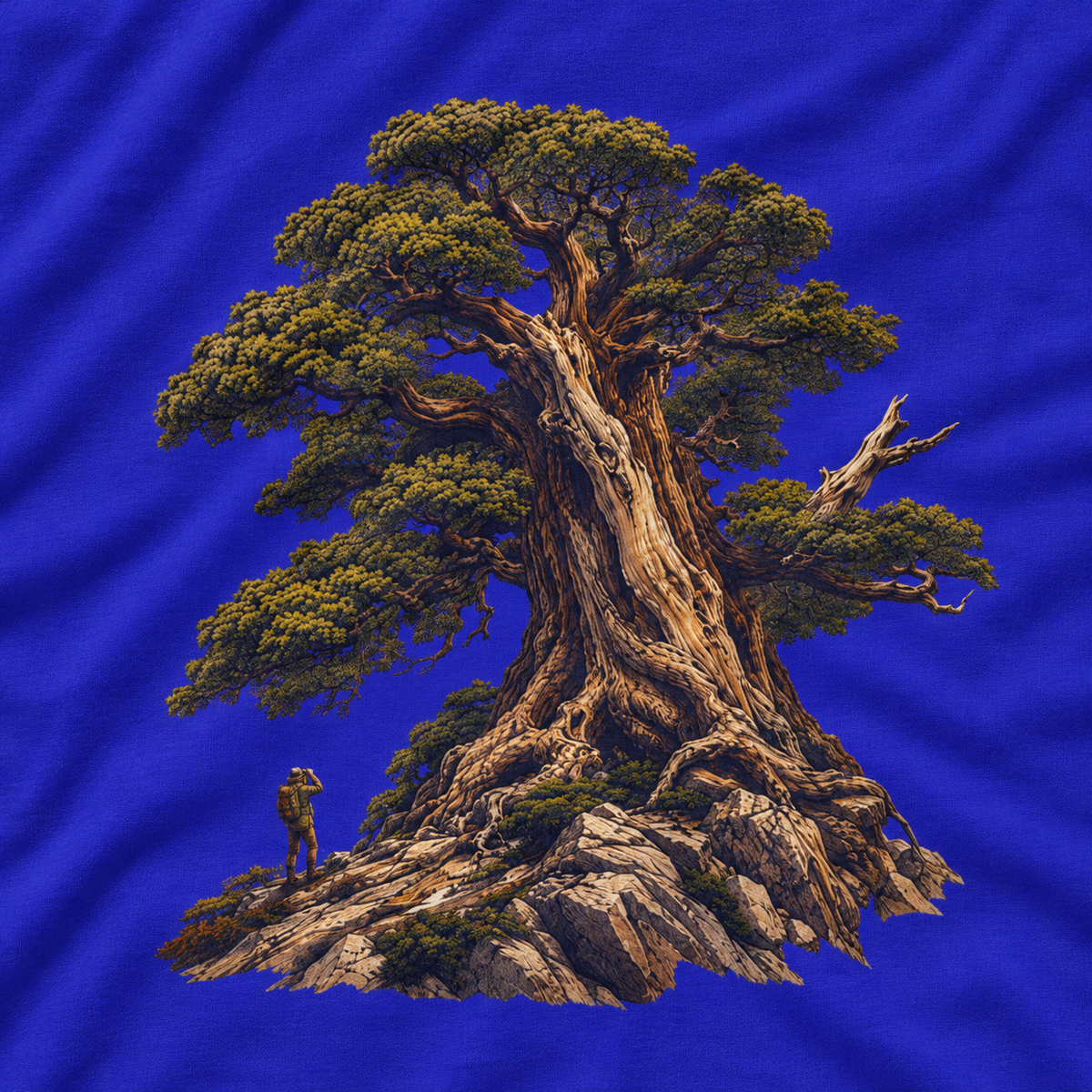 Giant Tree, Little Man Version 5 Long Sleeve T-Shirt
