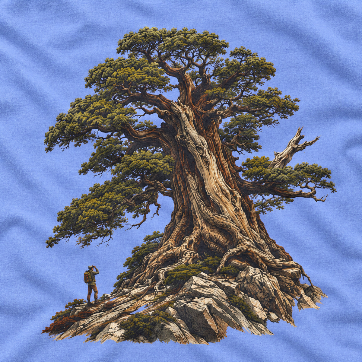 Giant Tree, Little Man Version 5 Long Sleeve T-Shirt