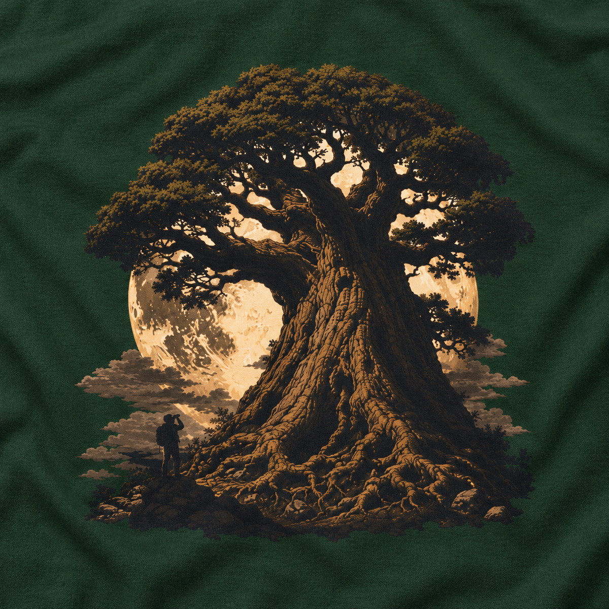 Giant Tree, Little Man Version 4 Long Sleeve T-Shirt