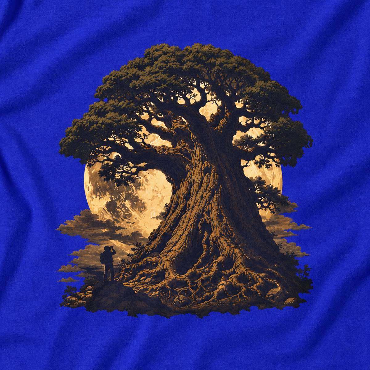 Giant Tree, Little Man Version 4 Long Sleeve T-Shirt