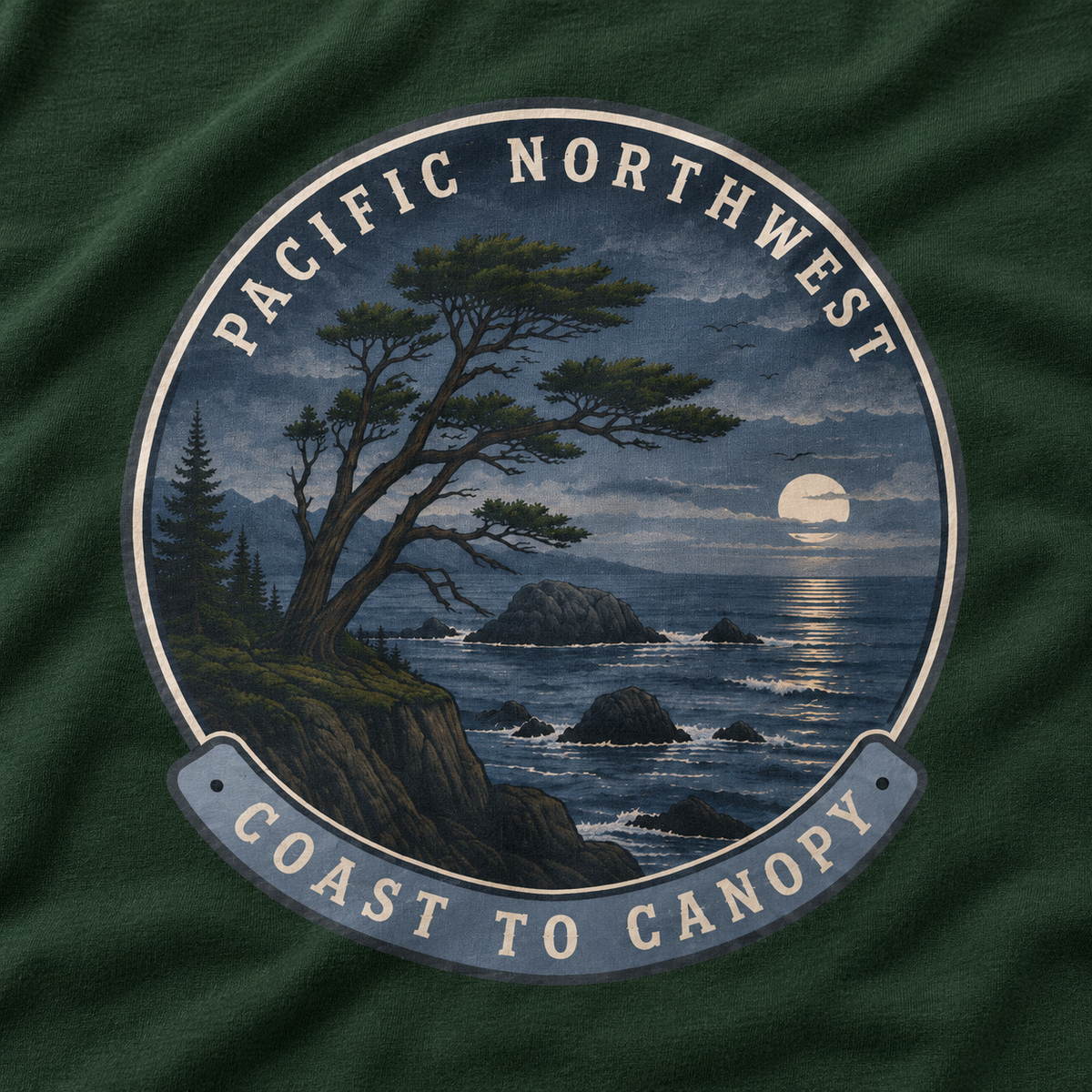 Pacific Northwest Coast to Canopy Long Sleeve T-Shirt