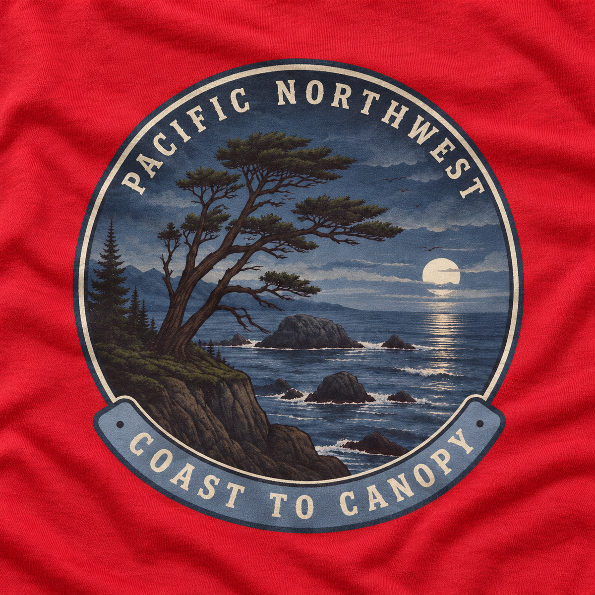 Pacific Northwest Coast to Canopy Long Sleeve T-Shirt