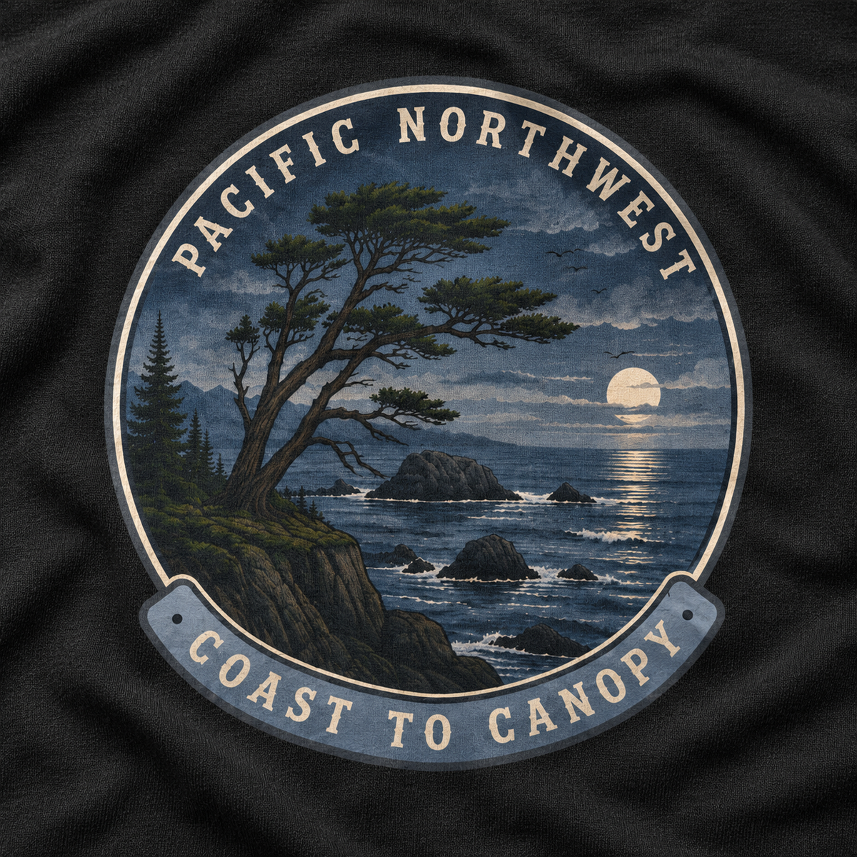 Pacific Northwest Coast to Canopy Long Sleeve T-Shirt