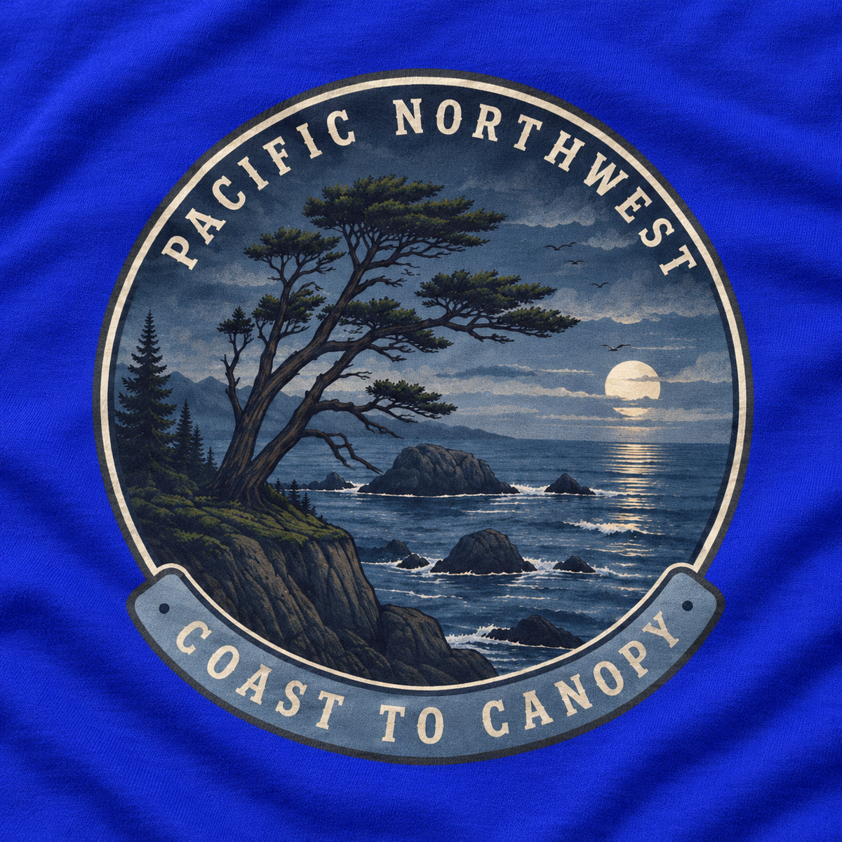 Pacific Northwest Coast to Canopy Long Sleeve T-Shirt
